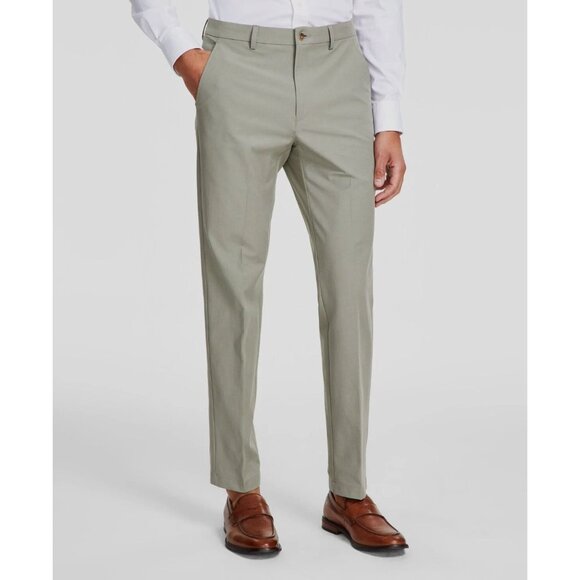 Michael Kors Men's Size 42x30 Green Classic Fit Spring Cotton Stretch Pants NWT - Picture 1 of 13